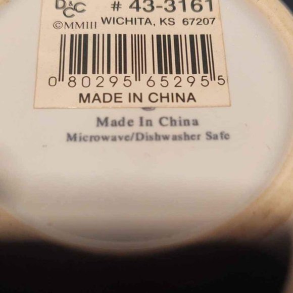 Small Porcelain Pot White and Red Rustic Appearance - Picture 6 of 9